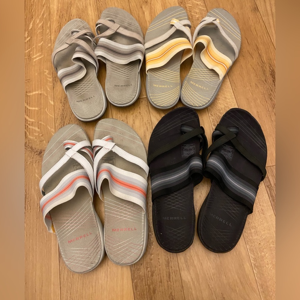 Four pairs of Merrell Zinnia Sandals Size 7